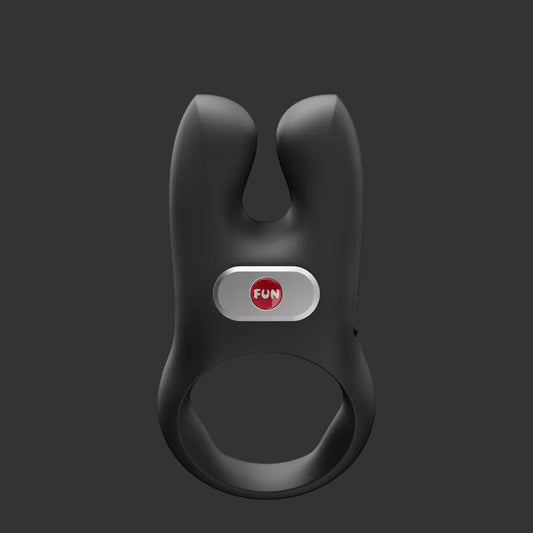 Fun Factory NOS PRO Black - Black USB-C Rechargeable Vibrating Cock Ring