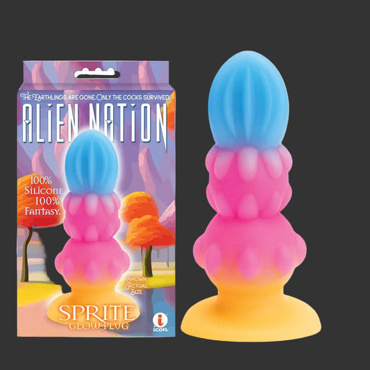 Alien Nation Sprite Glow in Dark Fantasy Anal Plug