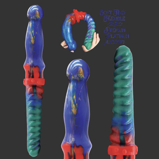 Alien Nation - Double Demon - Coloured 35 cm Fantasy Double Dildo