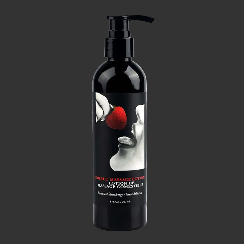 Black massage lotion strawberry flavoured 237ml