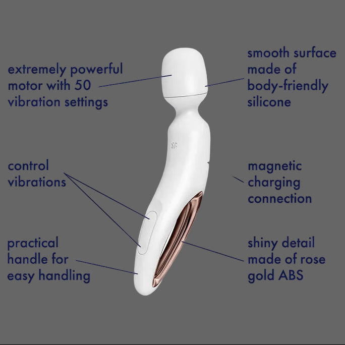 White and rose gold  Wand-erland Massage Wand