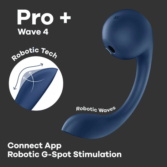 Satisfyer Pro+ Wave 4 Vibrator with Air Pulse & App Control