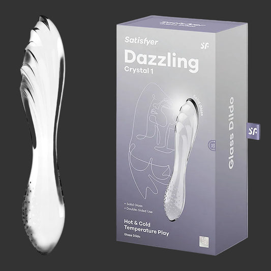 Satisfyer Dazzling Crystal Clear Double ended dildo