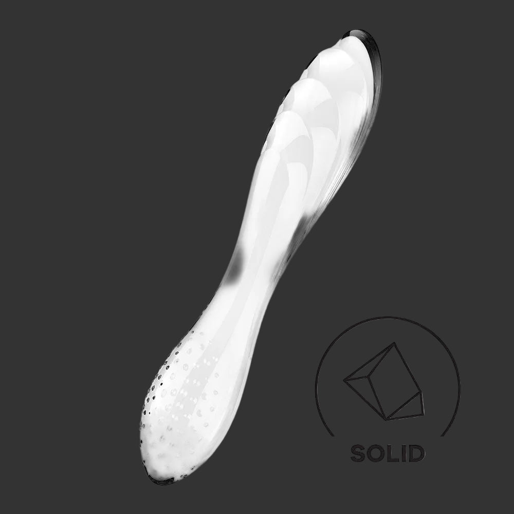 Satisfyer Dazzling Crystal Clear Double ended dildo