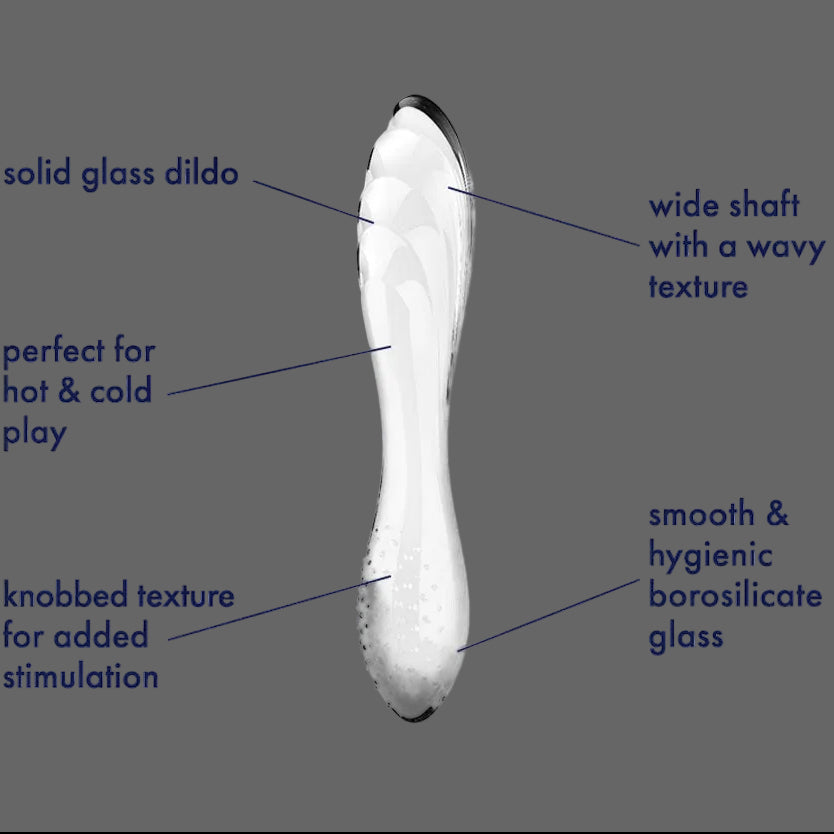 Satisfyer Dazzling Crystal Clear Double ended dildo