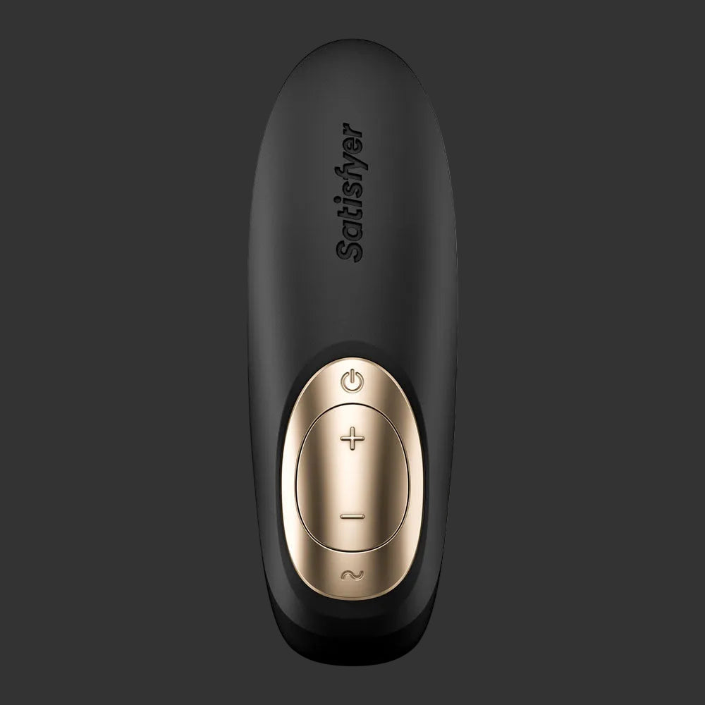 Satisfyer Pro 4 Couples - Battery Series - Black U-Shaped Couples Vibe with Air Pulsation