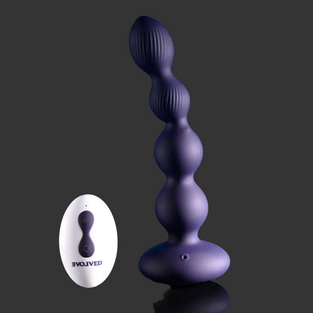 Evolved PLEASURE ORBIT Twirling & Vibrating Anal Beads 