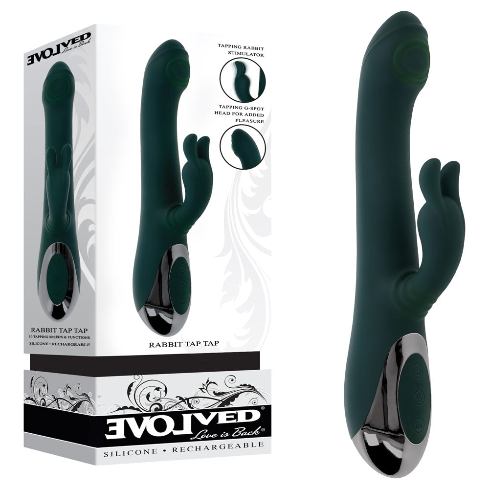 Evolved Tap & Thrust Rabbit Dual Action Clit & G-Spot Vib