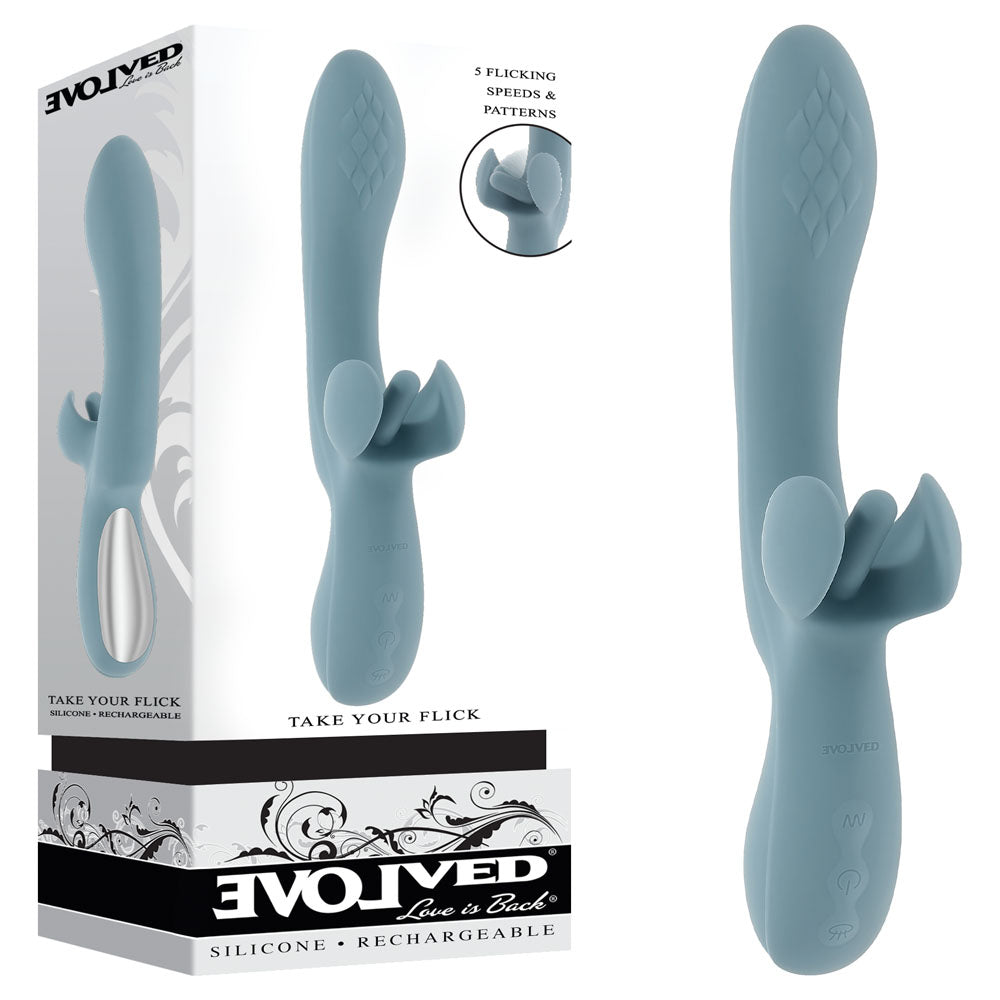 Evolved TAKE YOUR FLICK Vib with Flicking Clit Stim