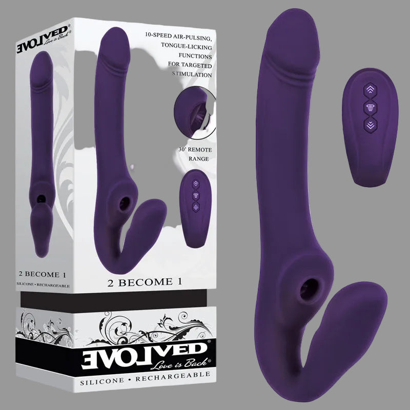 Evolved 2 BECOME 1  Strapless Strap-On with Remote