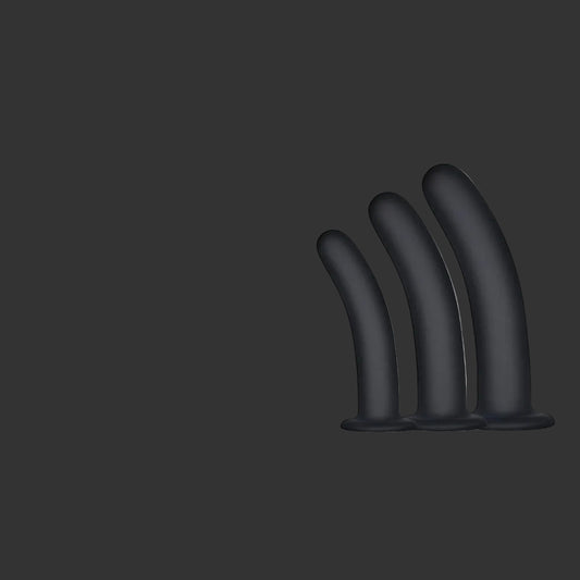 Kick Up Silicone Vaginal Training Kit - Black Vaginal Dilators - Set of 3 Sizes
