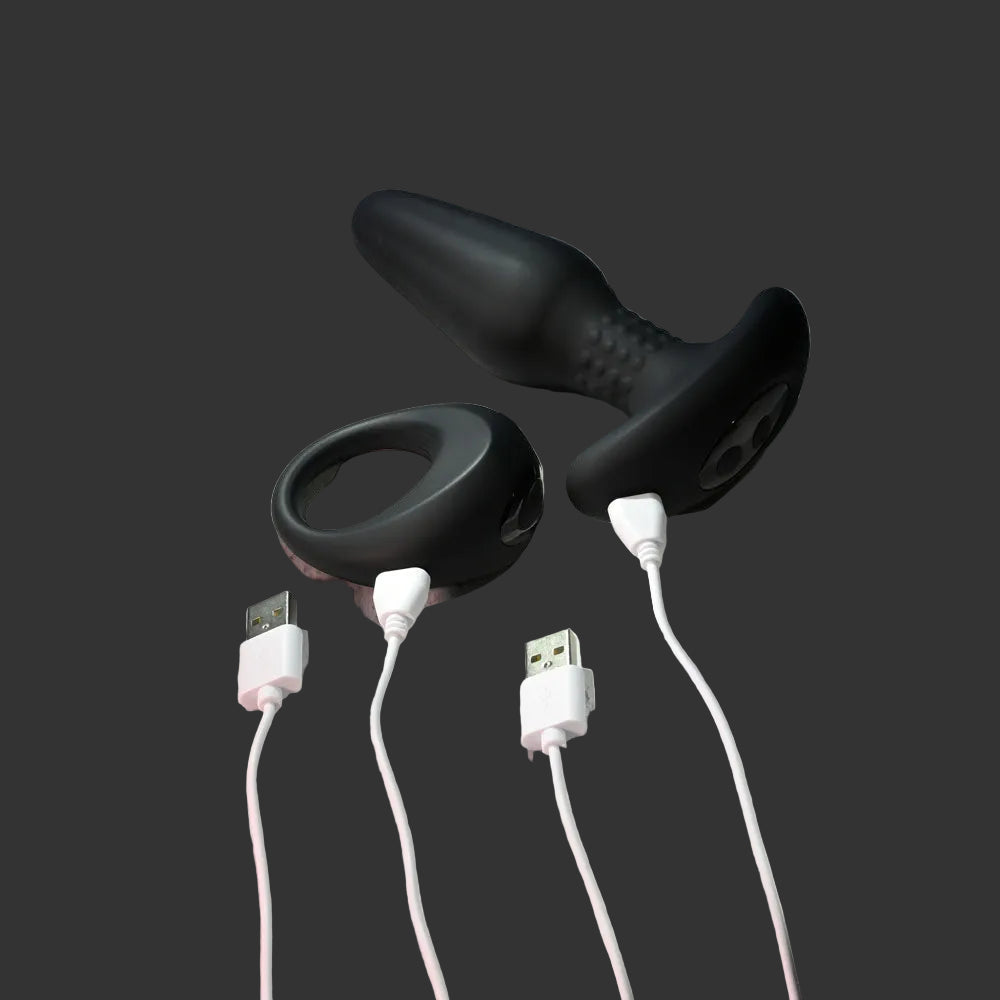 Gender X TEAMWORK Rimming Butt Plug & Vibrating Cock Ring