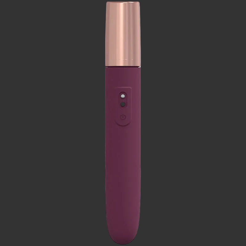 Purple handheld Traveler Vib with rose gold.