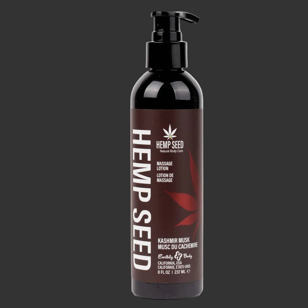 Hemp Seed Massage Lotion Kashmir Musk Brandy, Jasmine, Cedarwood Musk Scented  59ml