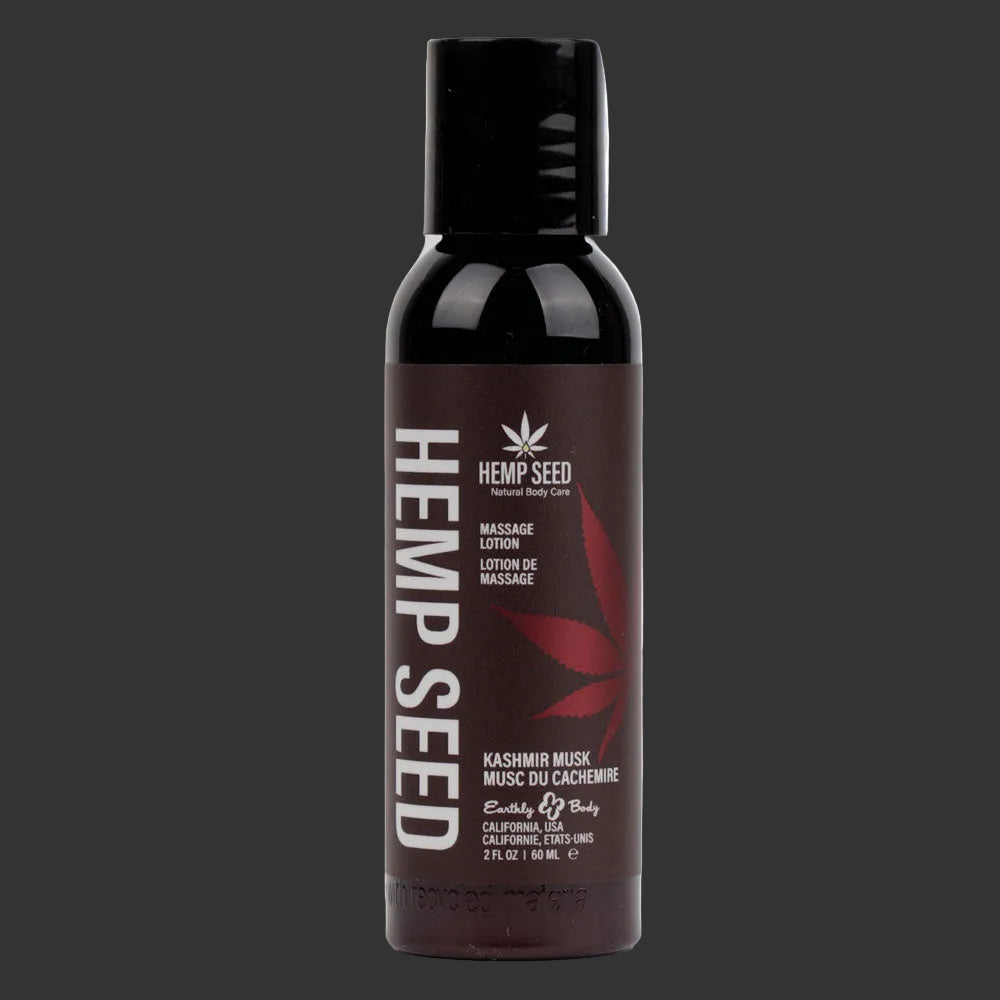 Hemp Seed Massage Lotion Kashmir Musk Brandy, Jasmine, Cedarwood Musk Scented  59ml