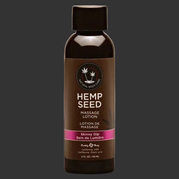Massage Lotion Skinny Dip Fairy floss scented 60ml Hemp Seed Brand