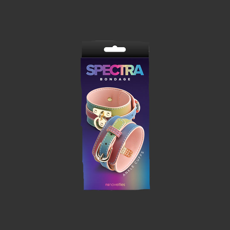 Spectra Bondage Ankle Cuffs Rainbow Restraints