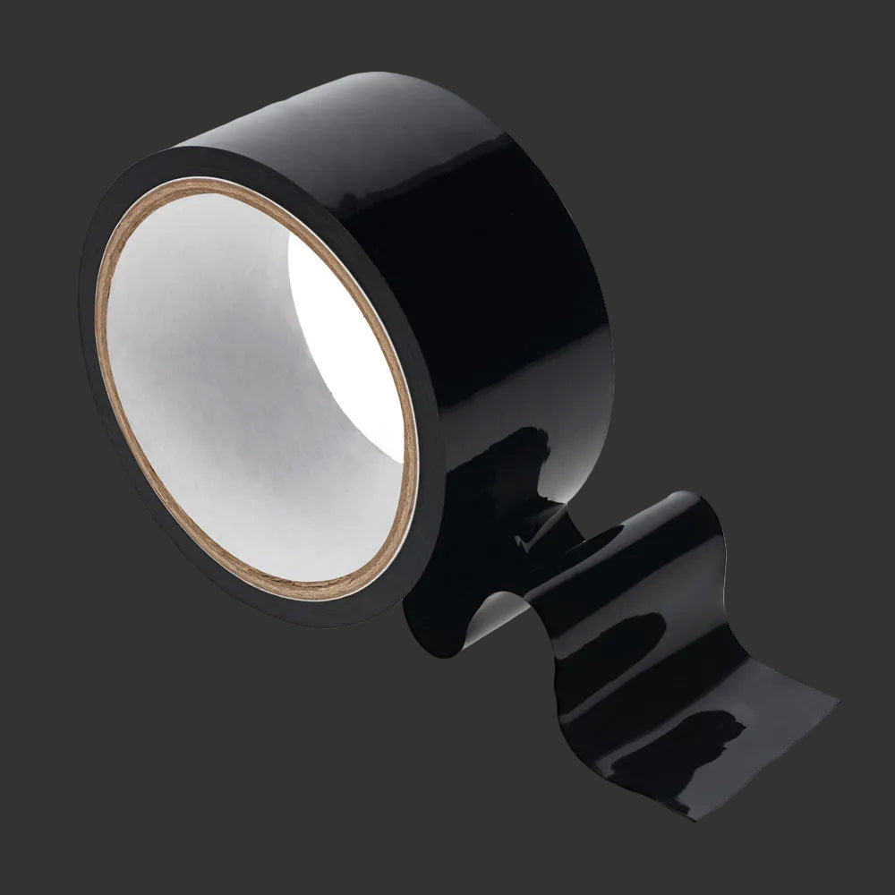OUCH! PVC Non-Stick Tape - Black - Black Bondage Tape - 20 metre Length