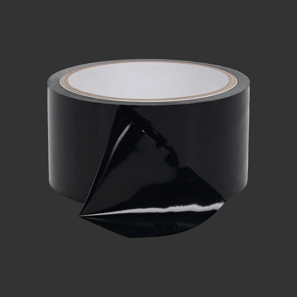 OUCH! PVC Non-Stick Tape - Black - Black Bondage Tape - 20 metre Length