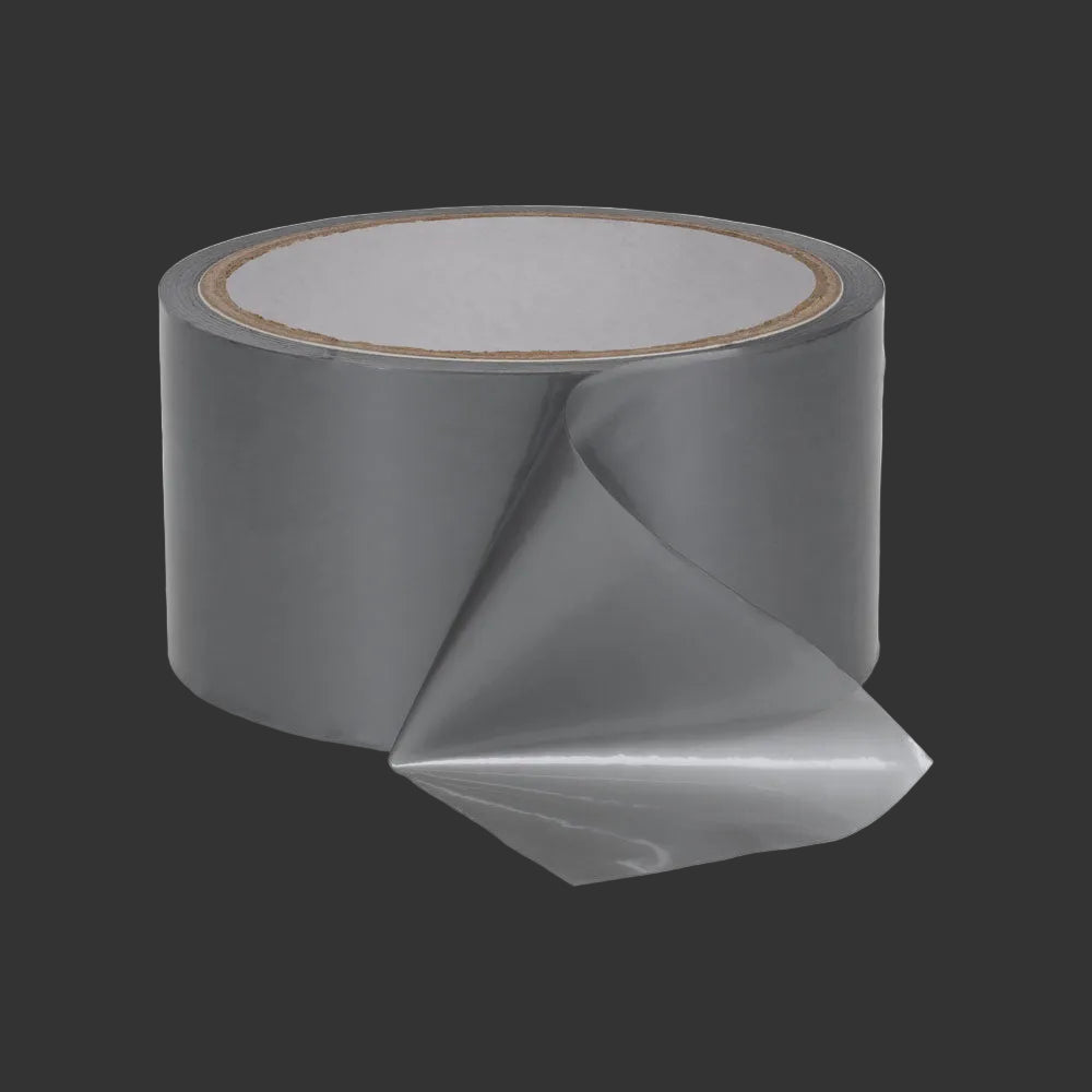 OUCH! PVC Non-Stick Tape Silver Bondage Tape - 20m