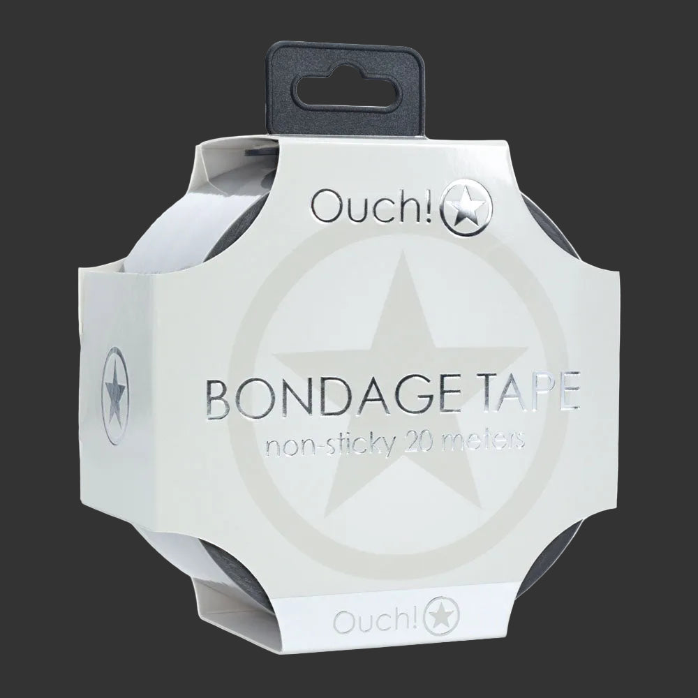 OUCH! PVC Non-Stick Tape Silver Bondage Tape - 20m