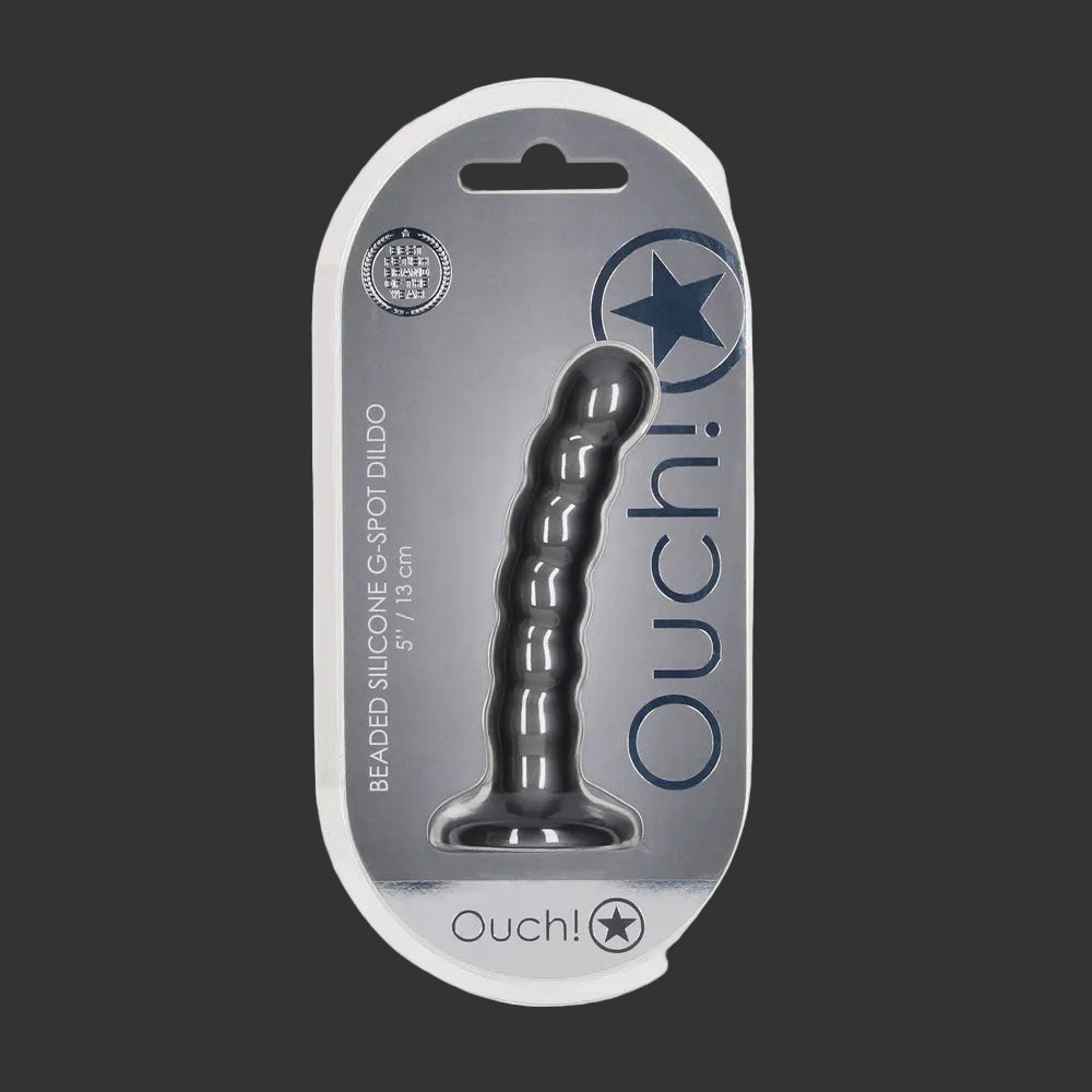 OUCH! Beaded Silicone G-Spot Dildo