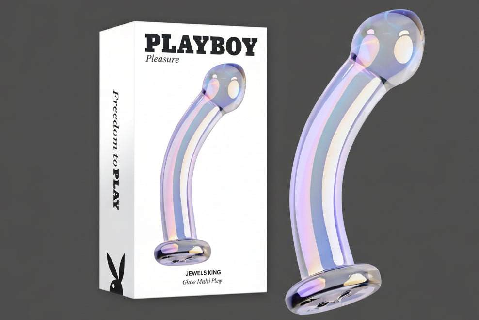 Playboy Pleasure JEWELS KING Glass Dildo 16.3cm
