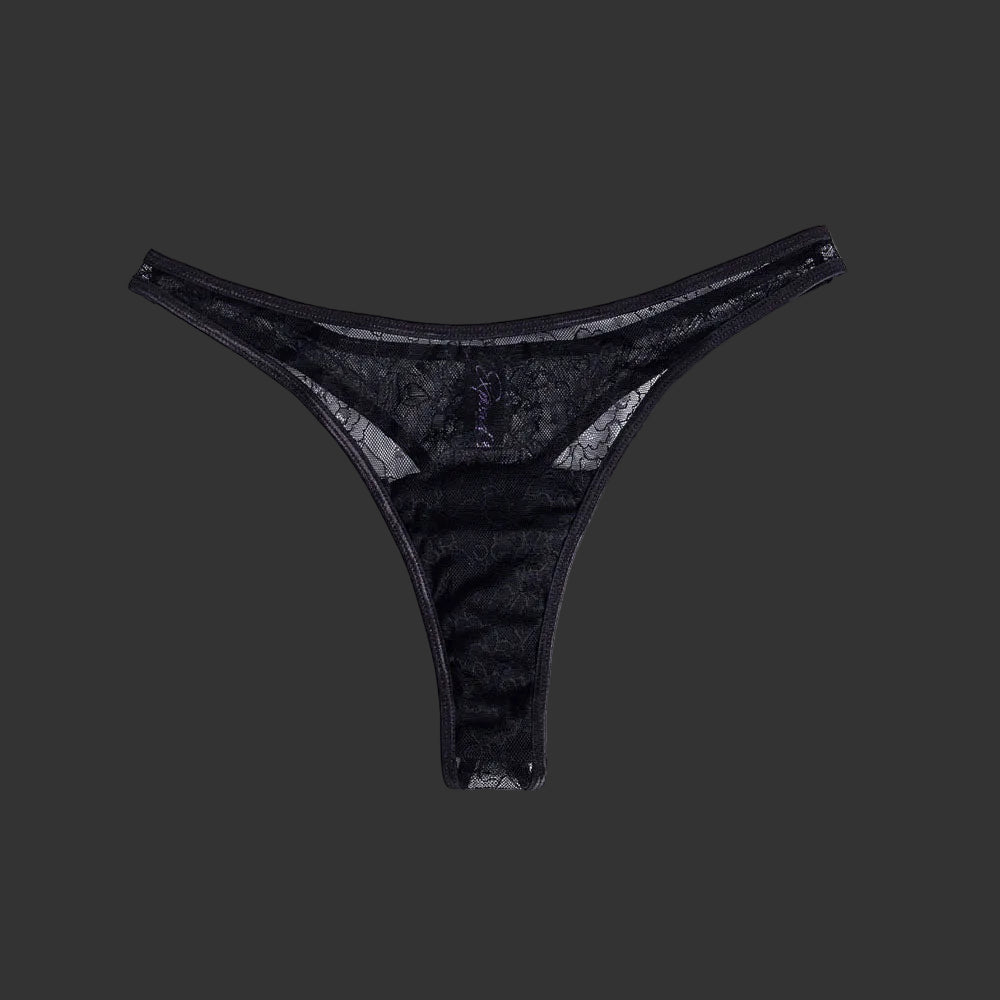 Maia DATE NIGHT PANTY VIBE 
Black S/M Panty with Pink USB Rechargeable Bullet & Remote