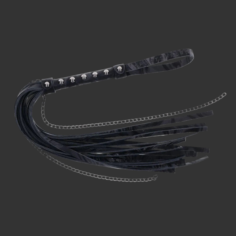 SPORTSHEETS Velvet Noir Chain Flogger 